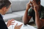 Veteran meeting with mental health professional